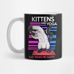 kitty yoga animal yoga cute and funny namaste Mug